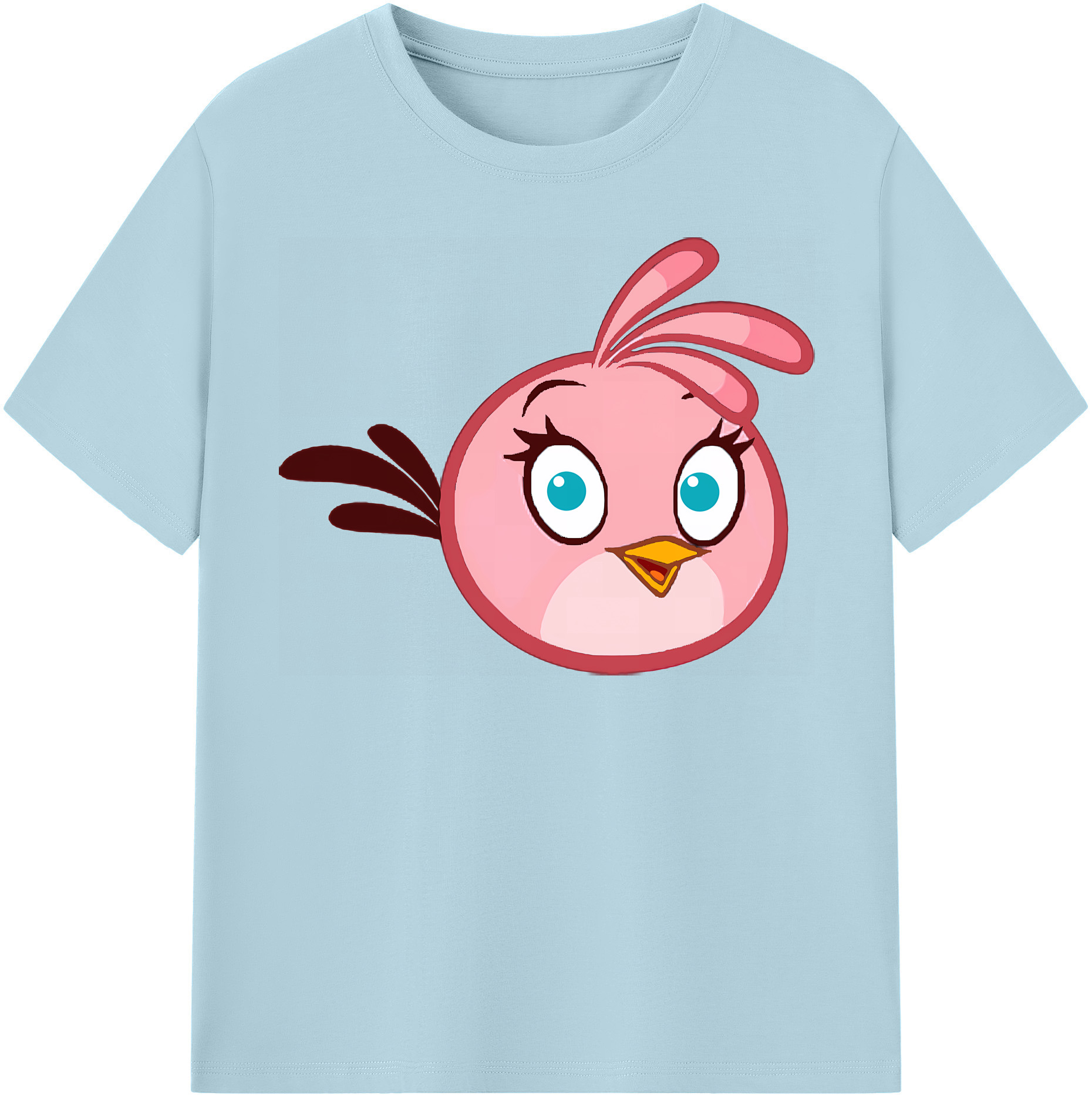 （画像用） Angry Birds アングリーバード 綿100％半袖Tシャツ（フロントプリント）